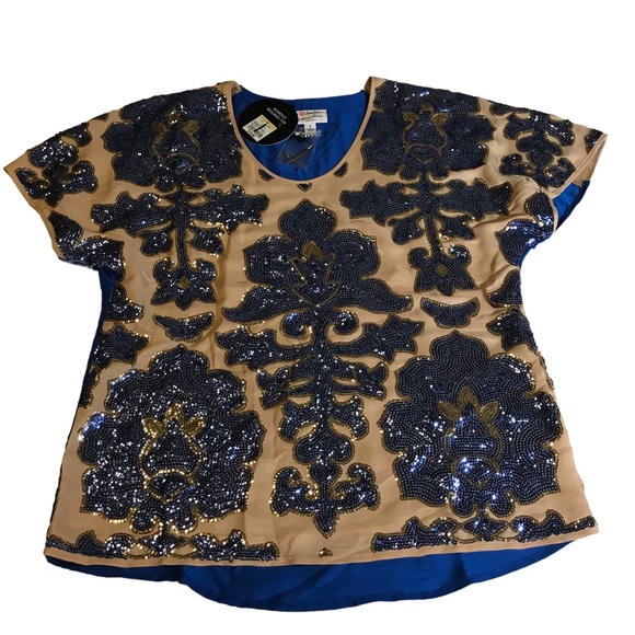 Neiman Marcus /Target Tracy Reese Sequin Embellished Party Glam Top NEW MSRP $79 - Picture 10 of 15